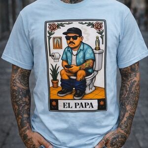 Bella Canvas Light Blue Graphic Tee